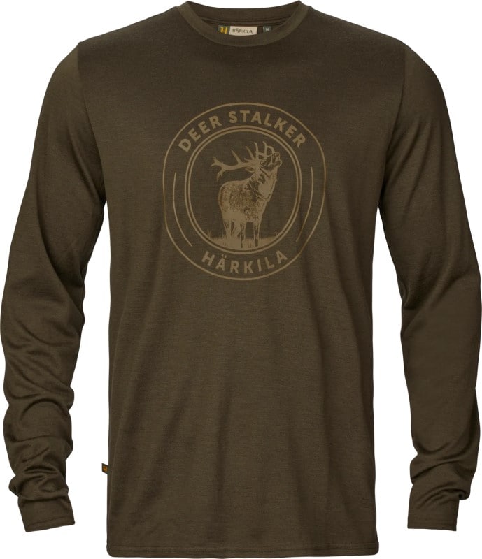 Härkila Game L/S T-Shirt Willow Green Stag