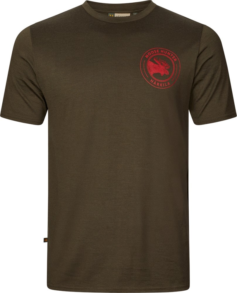 Härkila Game S/S T-Shirt Willow Green Moose