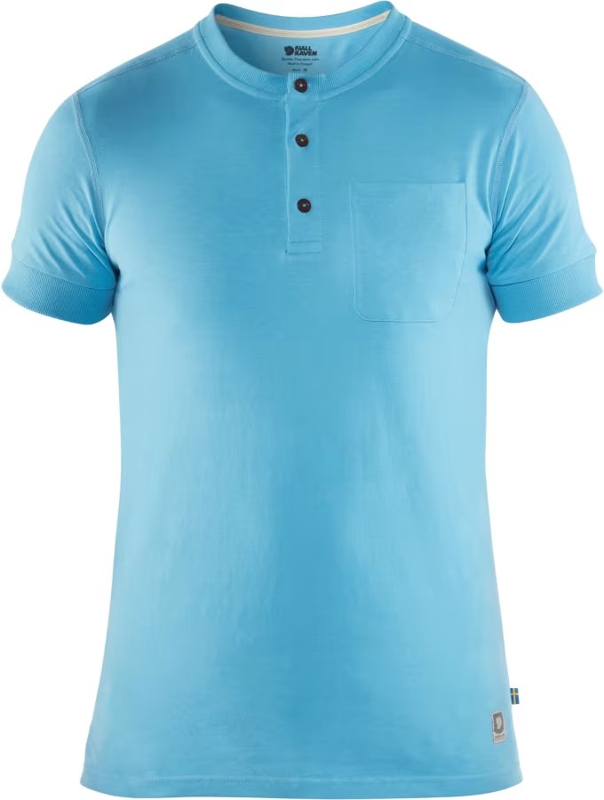 Fjällräven Greenland Buttoned SS M Azure Blue