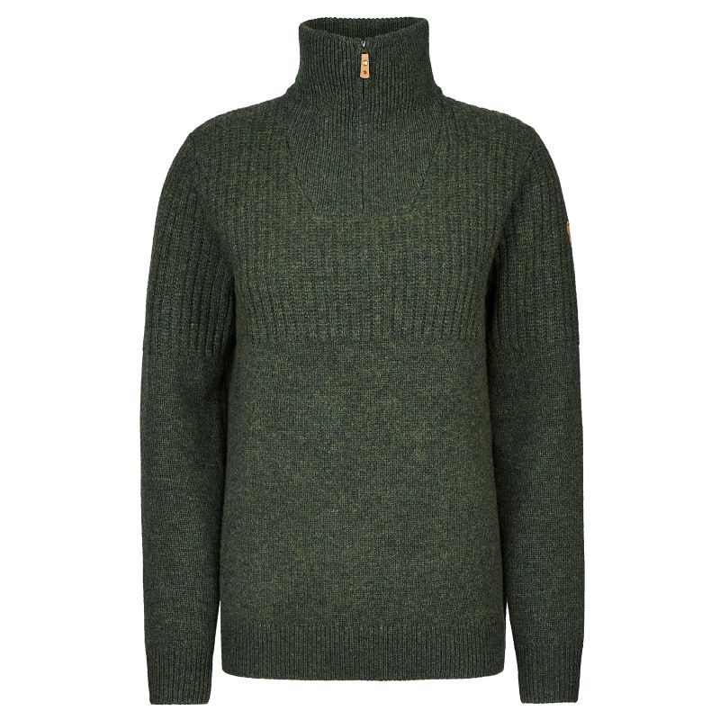 Fjällräven Övik Half Zip Knit W Deep Forest