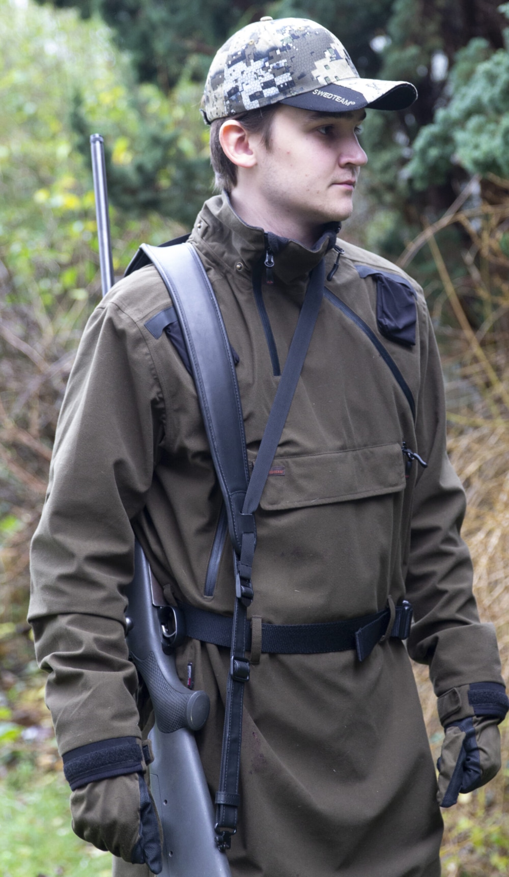 Mjoelner Riflereim Secure Lær Svart