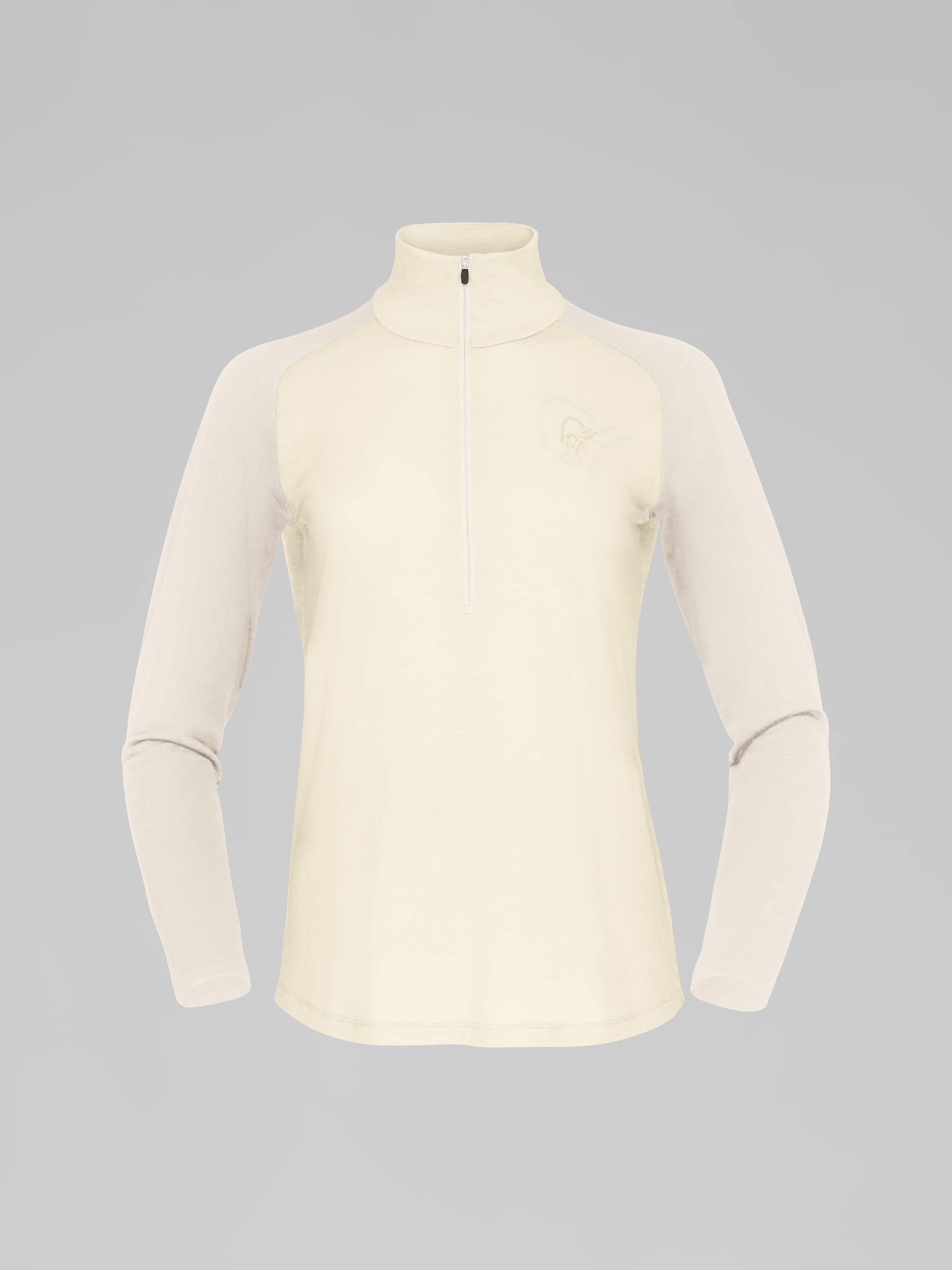 Norrøna Femund Pureull Zip Neck (W) Whisper White