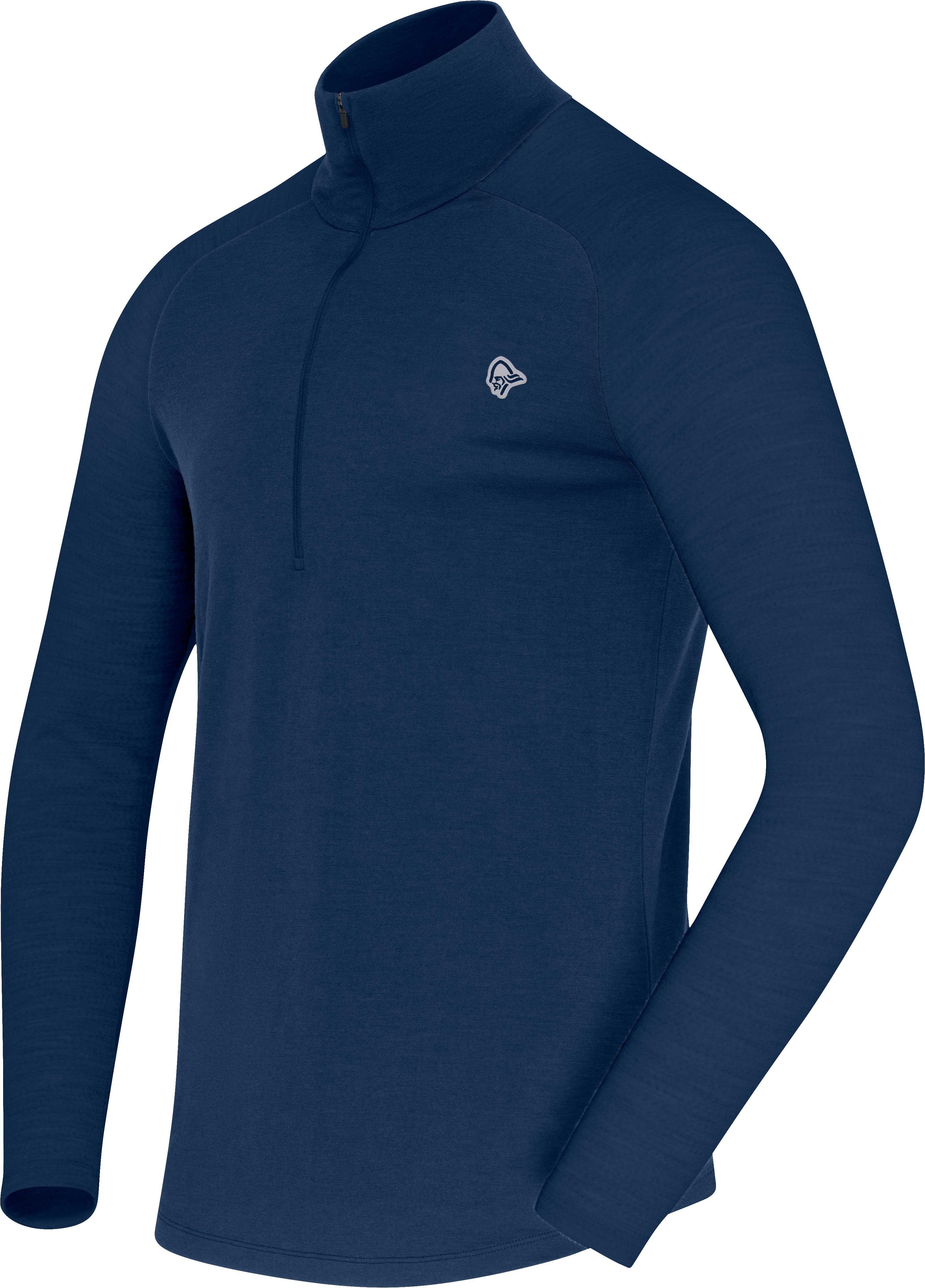 Norrøna Femund Pureull Zip Neck (M) Indigo Night