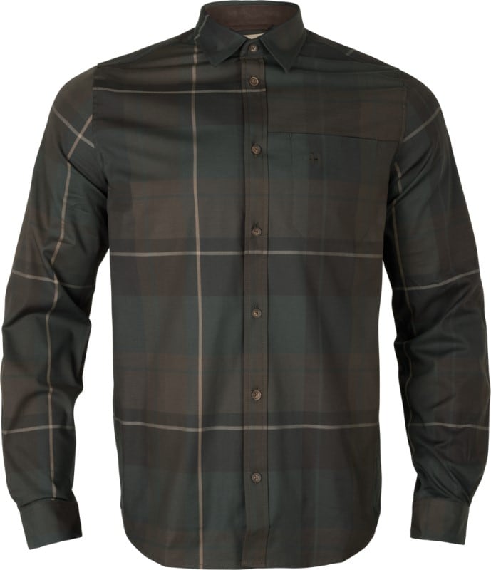 Härkila Akse L/S Skjorte Shadow Brown Check