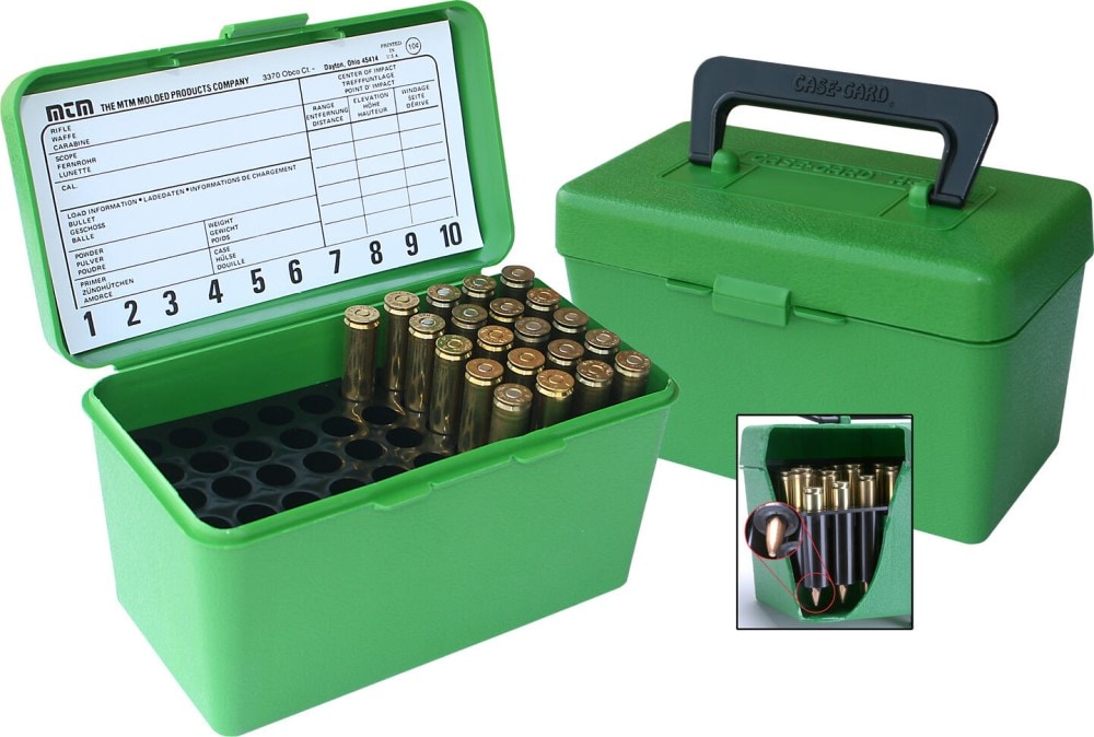 MTM Boks H50-RS-10 Patronboks m/håndtak 17/223 rem