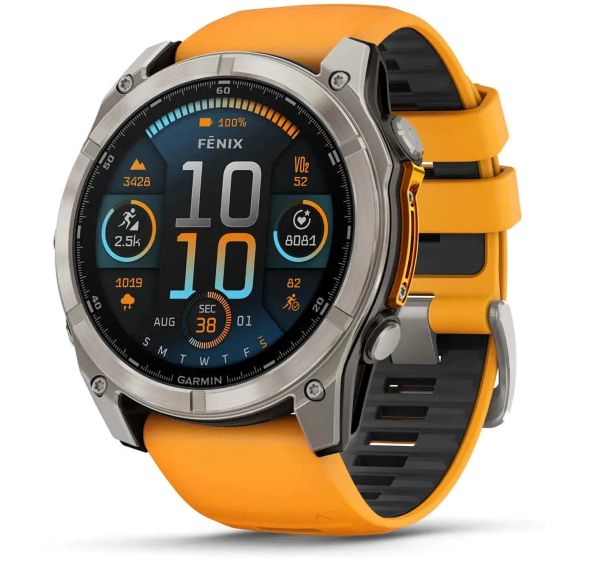 Garmin Fenix 8 51mm Amoled Sapphire Oransje