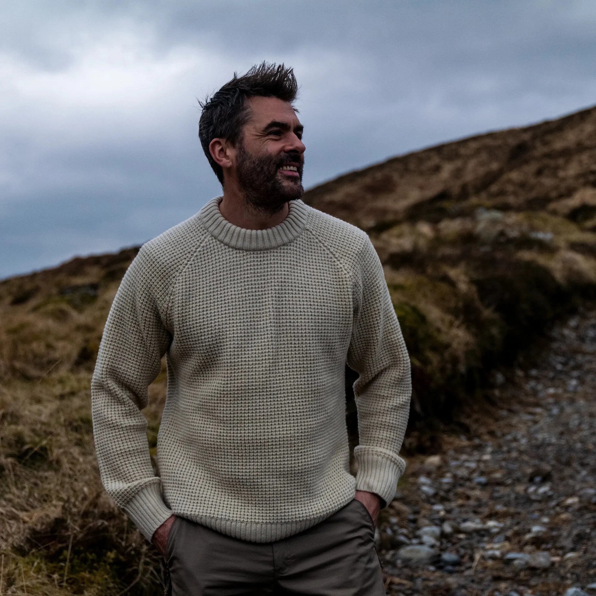 Fjällräven Övik Waffle Knit M Grey