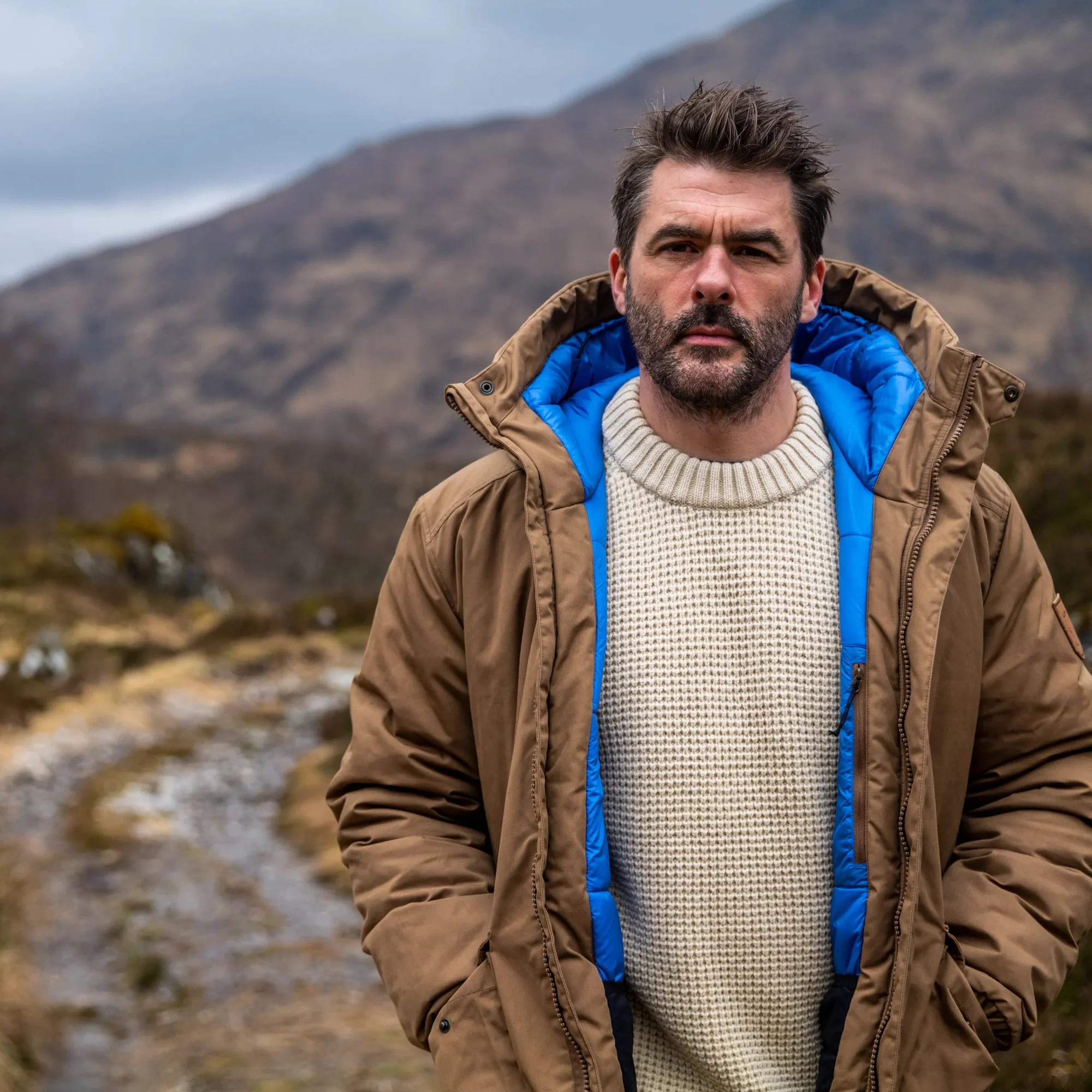 Fjällräven Övik Waffle Knit M Navy