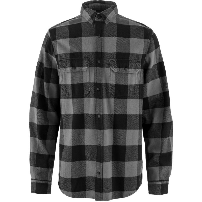 Fjällräven Övik Heavy Flannel Shirt M Black - Grey