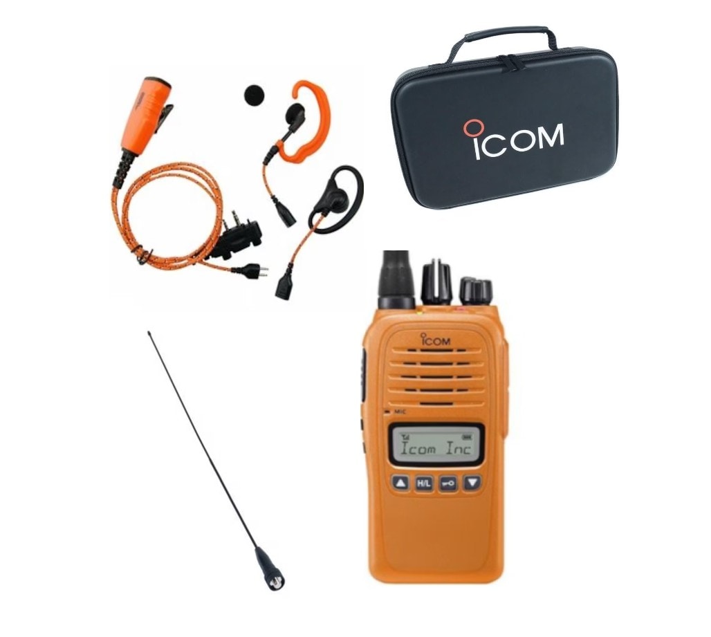 Icom Prohunter Jaktradiopakke med veske/ antenne/ headsett
