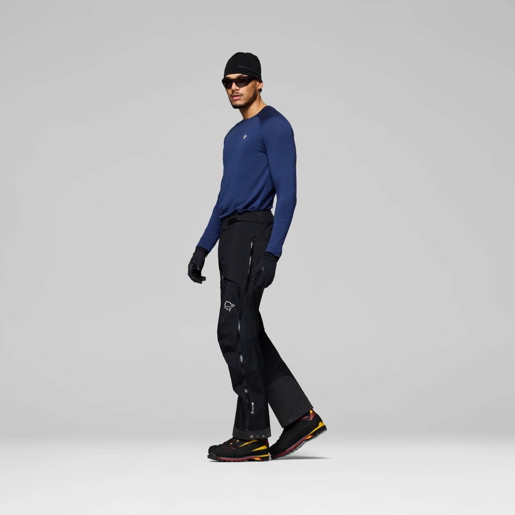 Norrøna trollveggen Gore-Tex Pro Light Pants (M) Caviar
