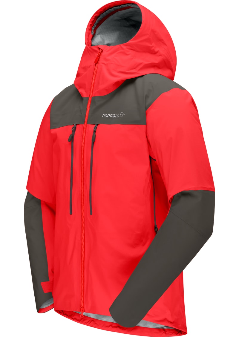 Norrøna trollveggen Gore-Tex Pro light Jacket (M) Flame Scarlet