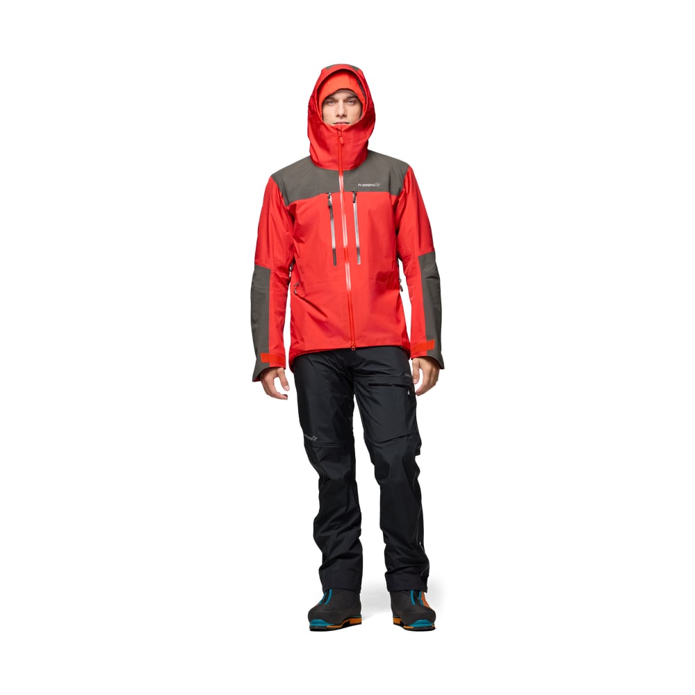 Norrøna trollveggen Gore-Tex Pro light Jacket (M) Flame Scarlet