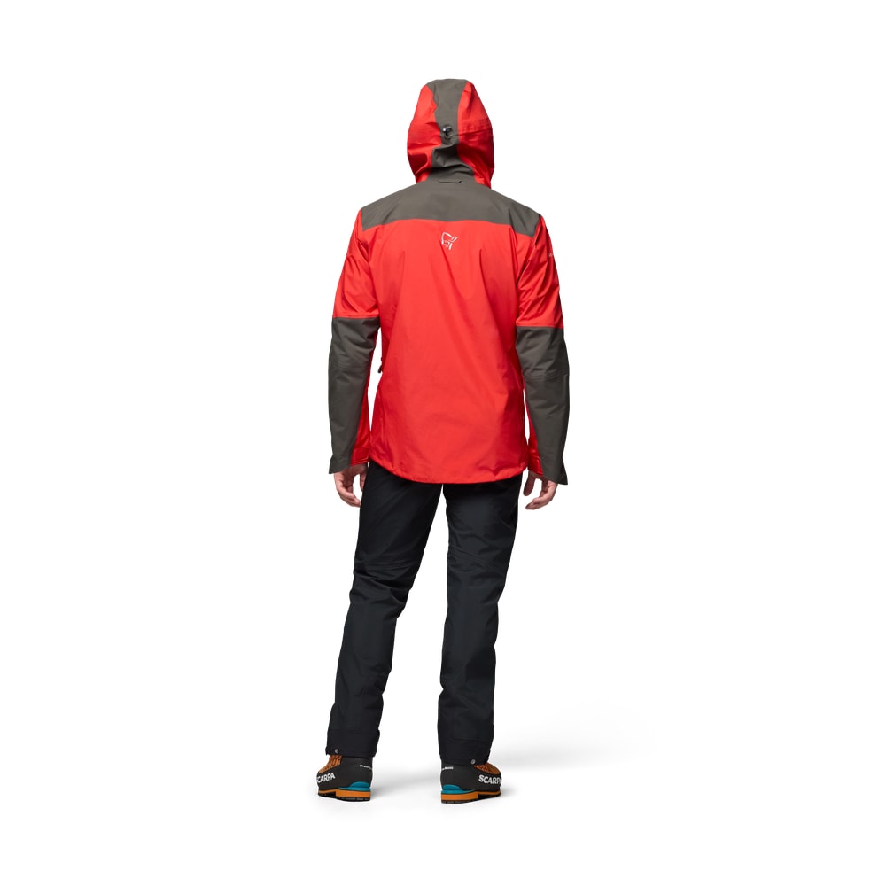 Norrøna trollveggen Gore-Tex Pro light Jacket (M) Flame Scarlet