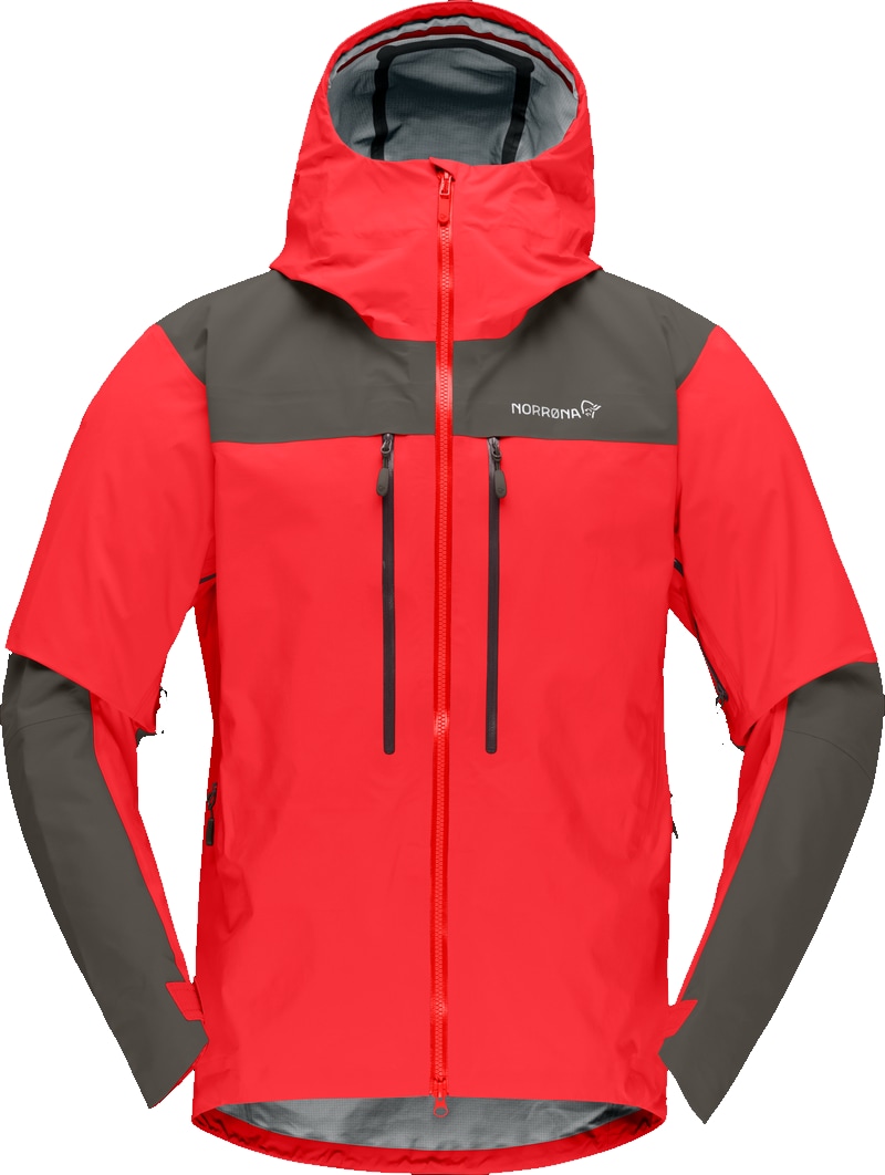 Norrøna trollveggen Gore-Tex Pro light Jacket (M) Flame Scarlet