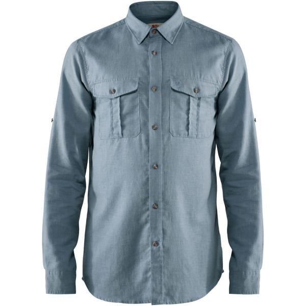 Fjällräven Övik Travel Shirt LS M Clay Blue