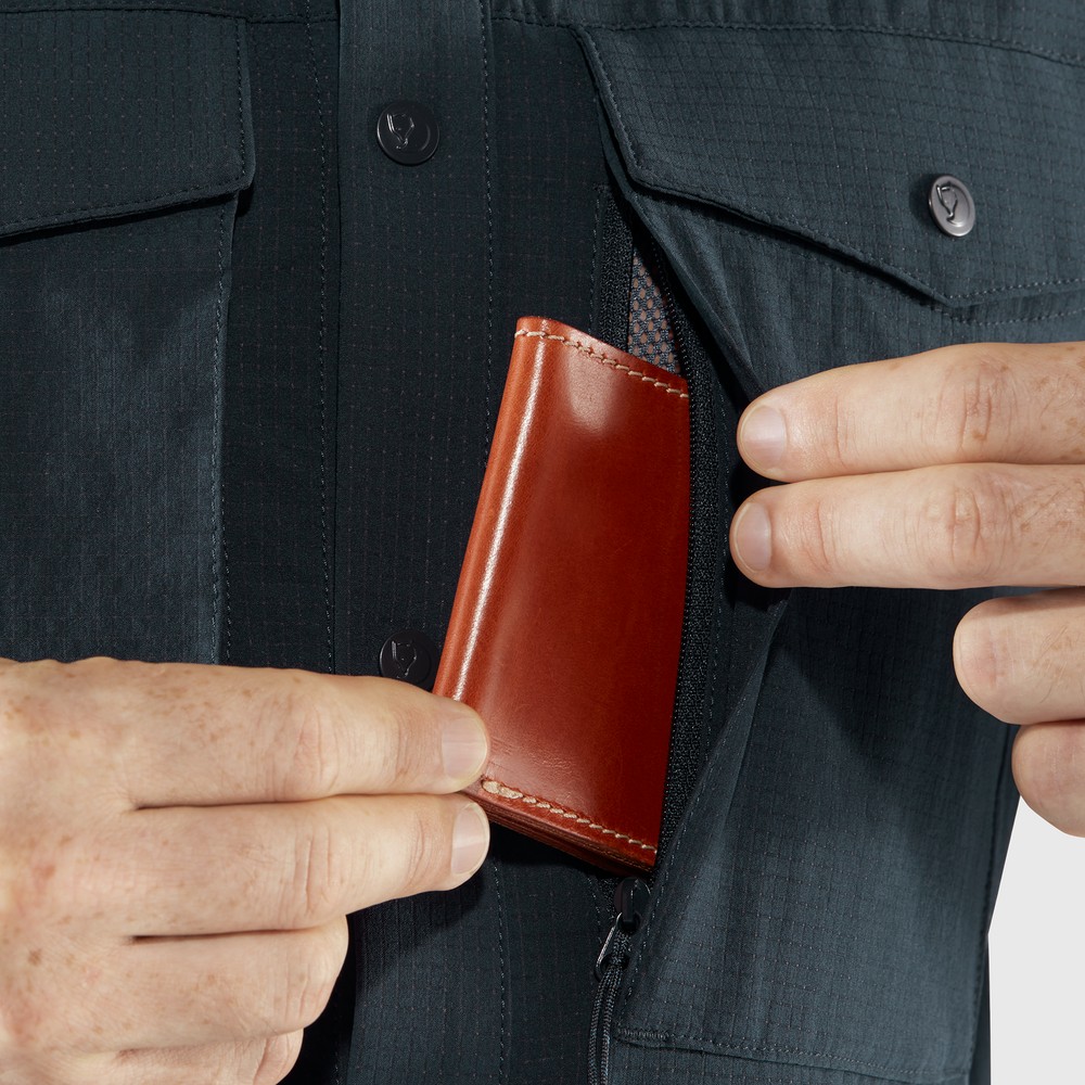 Fjällräven Abisko Trekking Shirt SS M Dark Grey