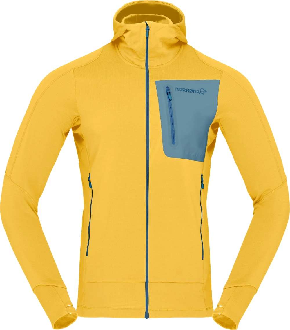 Norrøna Falketind Power Grid Zip Hood (M) Beluga (Utgått)
