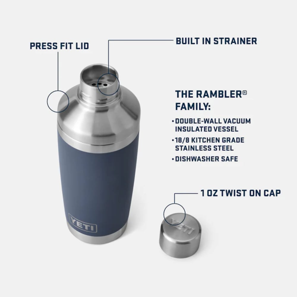Yeti Rambler 20 oz (591 ml) Coctail Shaker Navy