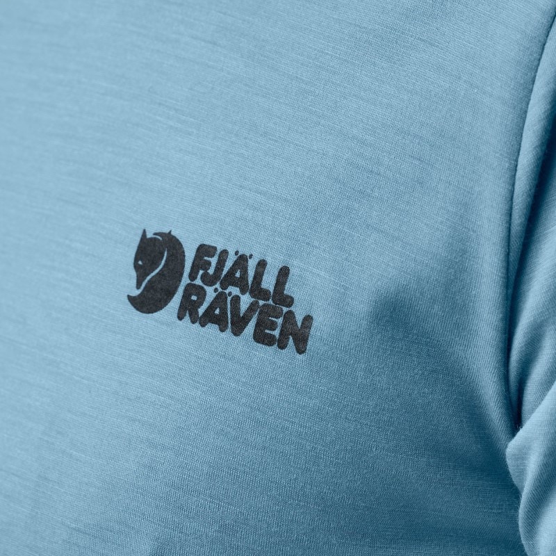 Fjällräven Abisko Wool Logo SS M Light Fossil