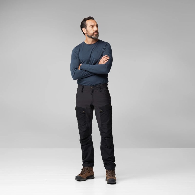 Fjällräven Keb Trousers Short M Dark Olive - Dark Grey