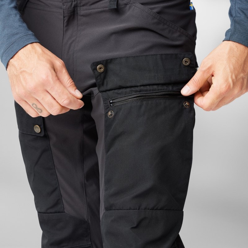 Fjällräven Keb Trousers Short M Dark Olive - Dark Grey