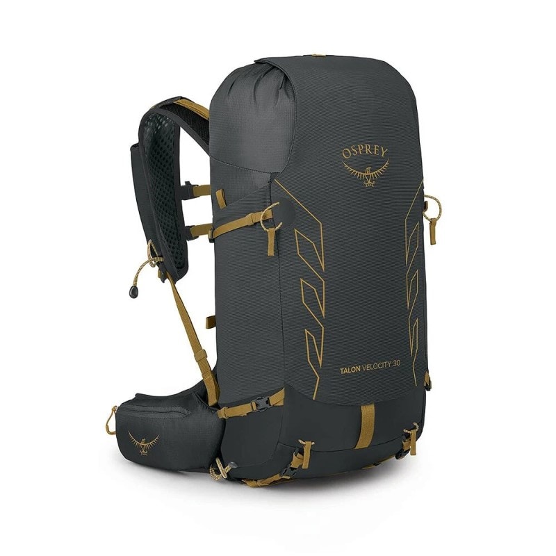 Osprey Talon Velocity 30 Dark Charcoal - Tumbleweed Yellow L/XL