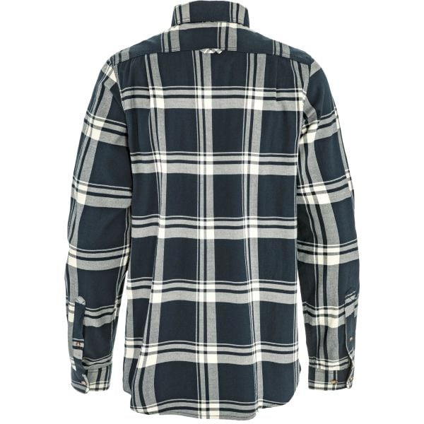Fjällräven Övik Lite Flannel Shirt M Dark Navy - Chalk White