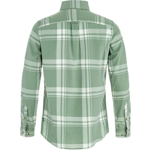 Fjällräven Övik Lite Flannel Shirt W Misty Green - Eggshell
