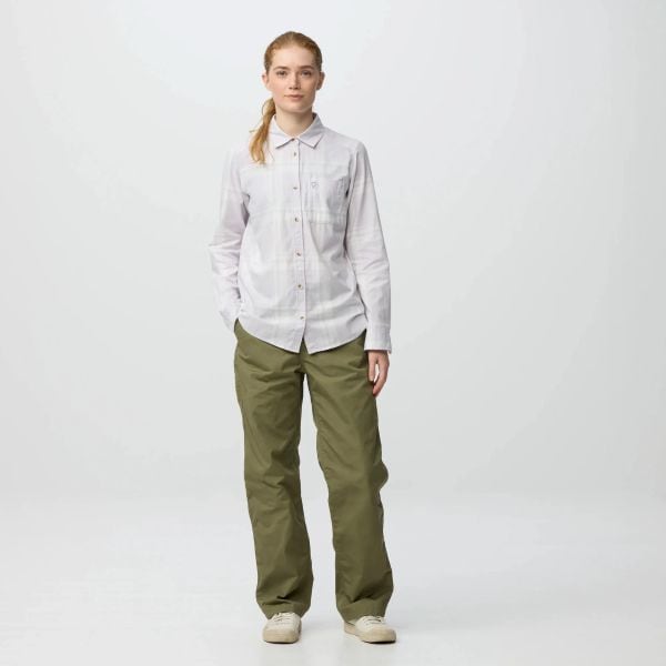 Fjällräven Övik Lite Flannel Shirt W Misty Green - Eggshell