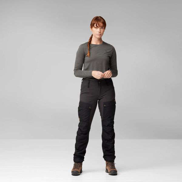 Fjällräven Keb Trousers Curved W Regular Dark Navy - Dawn Blue