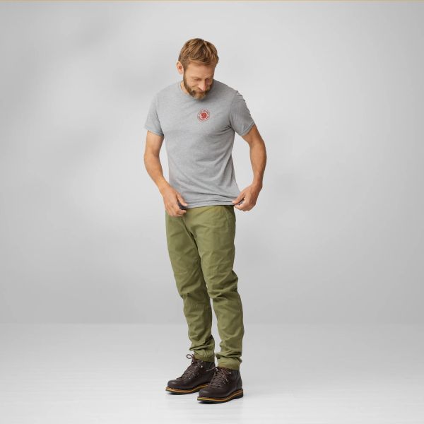 Fjällräven Logo T-shirt M Uncle Blue - Melange