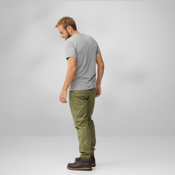 Fjällräven Logo T-shirt M Uncle Blue - Melange