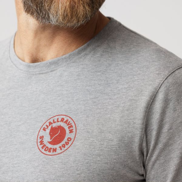 Fjällräven Logo T-shirt M Uncle Blue - Melange