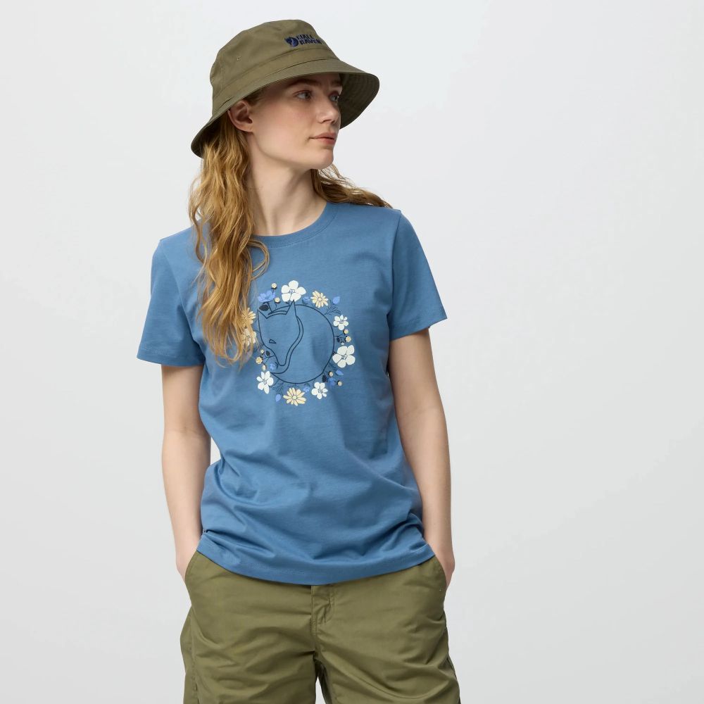 Fjällräven Fjällblomster Fox T-shirt W Soft Jade