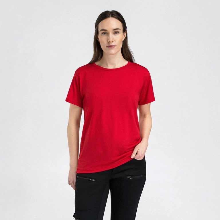 Aclima LightWool classic tee W's Barbados Cherry
