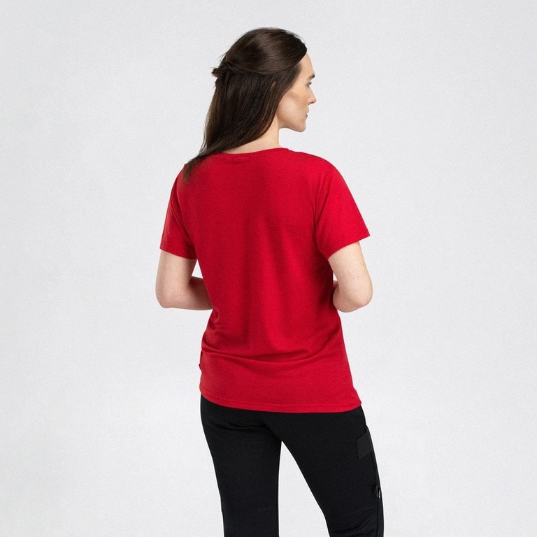 Aclima LightWool classic tee W's Barbados Cherry