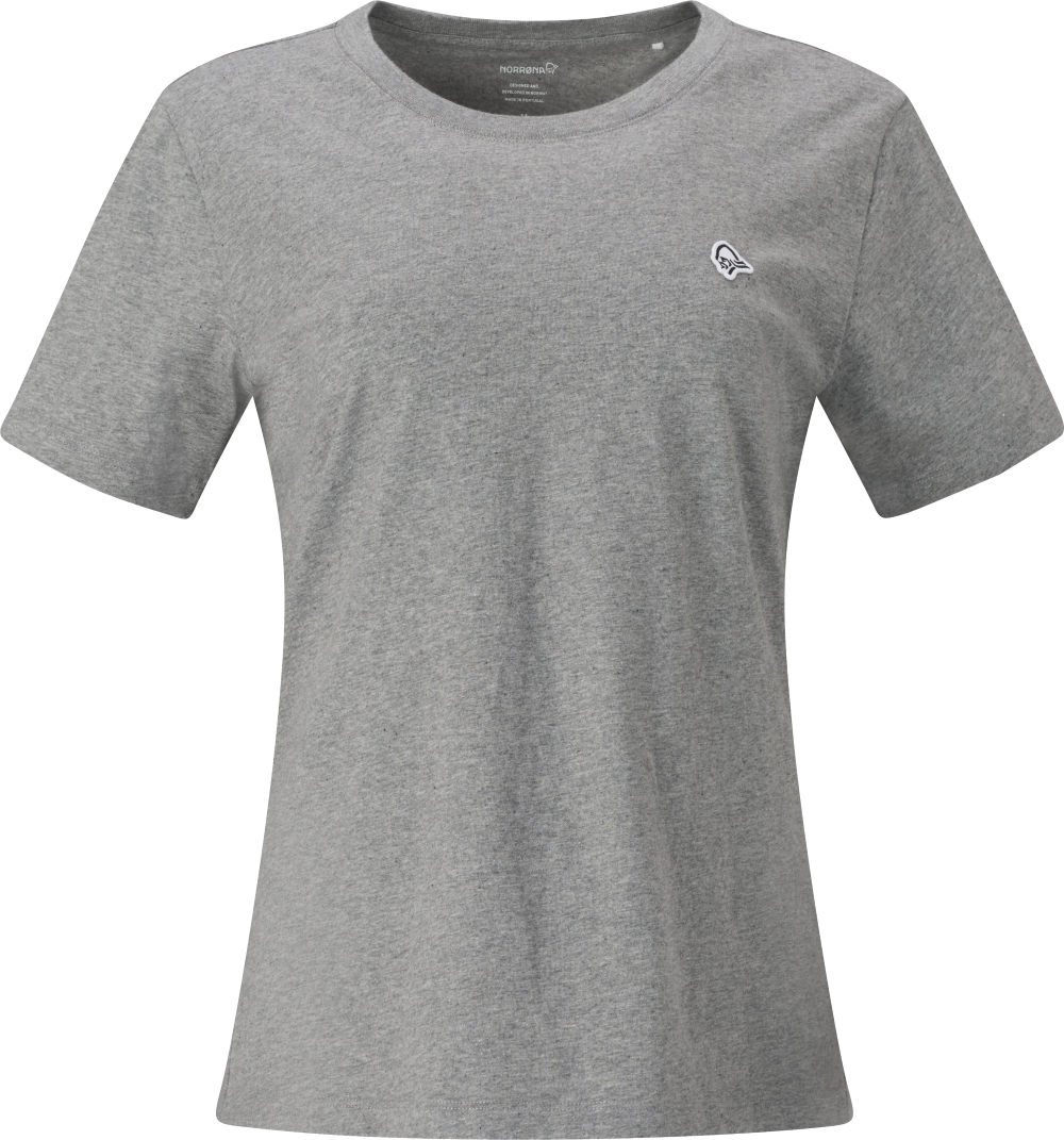 Norrøna /29 cotton Viking Patch T-Shirt (W) Grey Melange