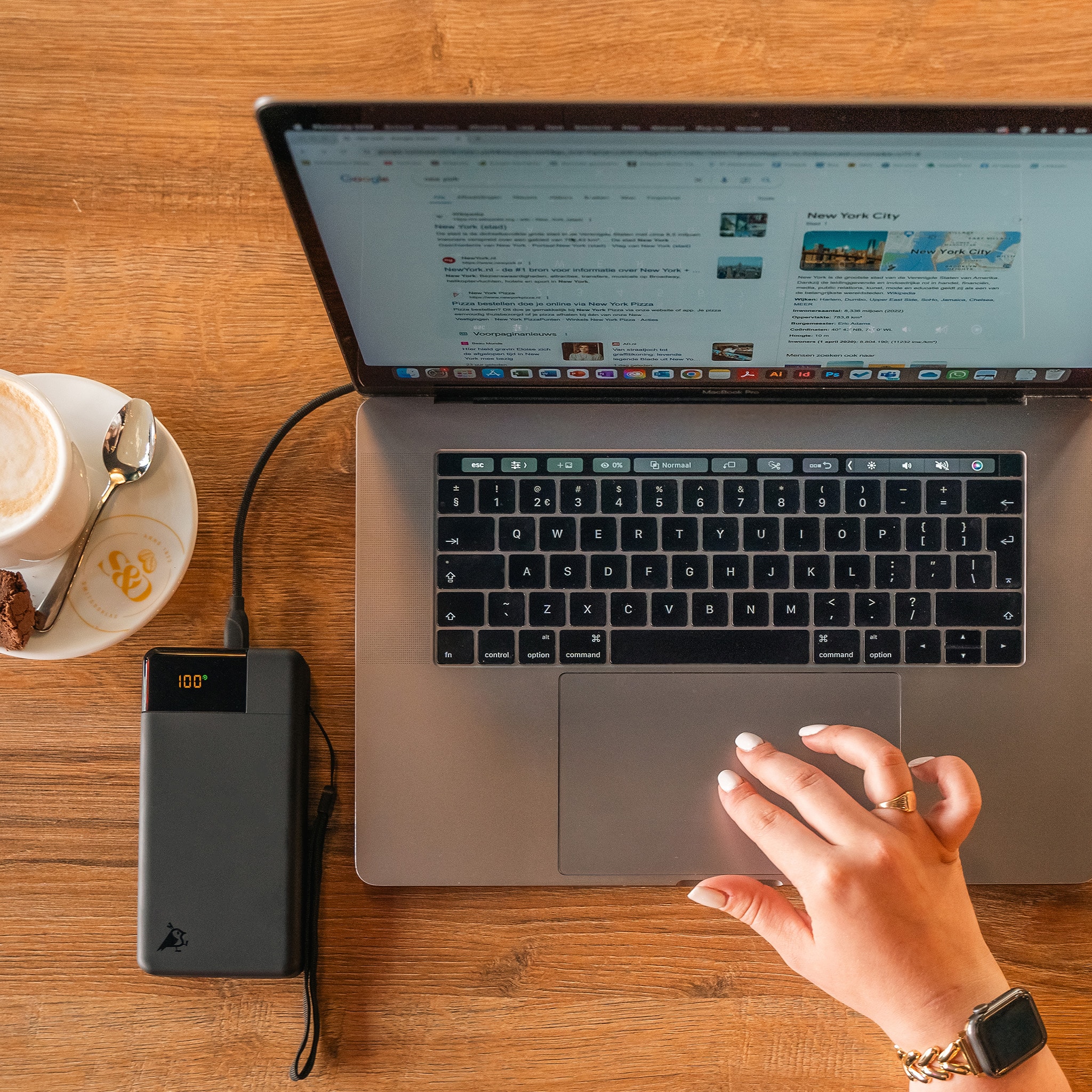 Aqiila Powerbank Powerbird B20B+ 20 000 mAh 65W svart