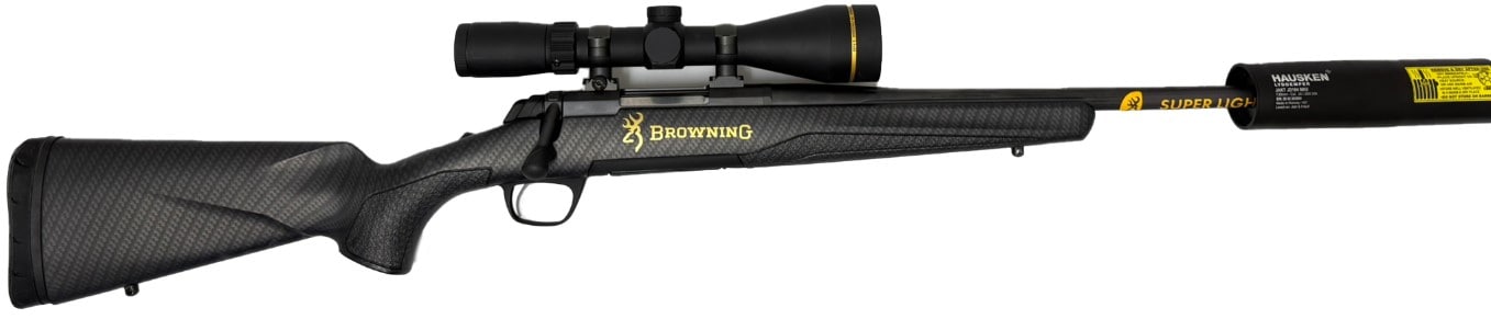 Browning X-Bolt Riflepakke M/ Leupold, Hausken demper ++