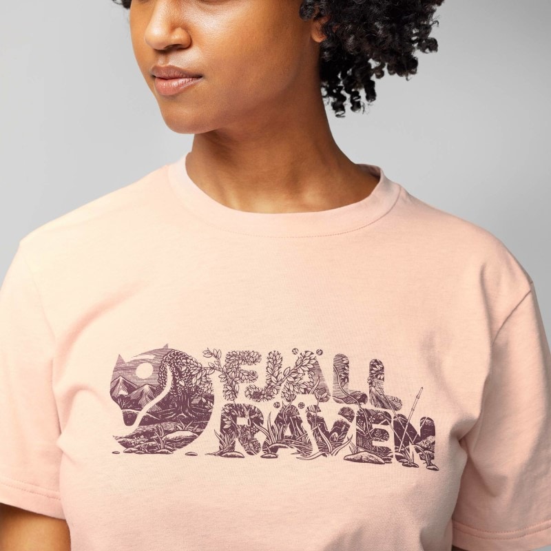 Fjällräven Lush Logo T-shirt W Soft Jade