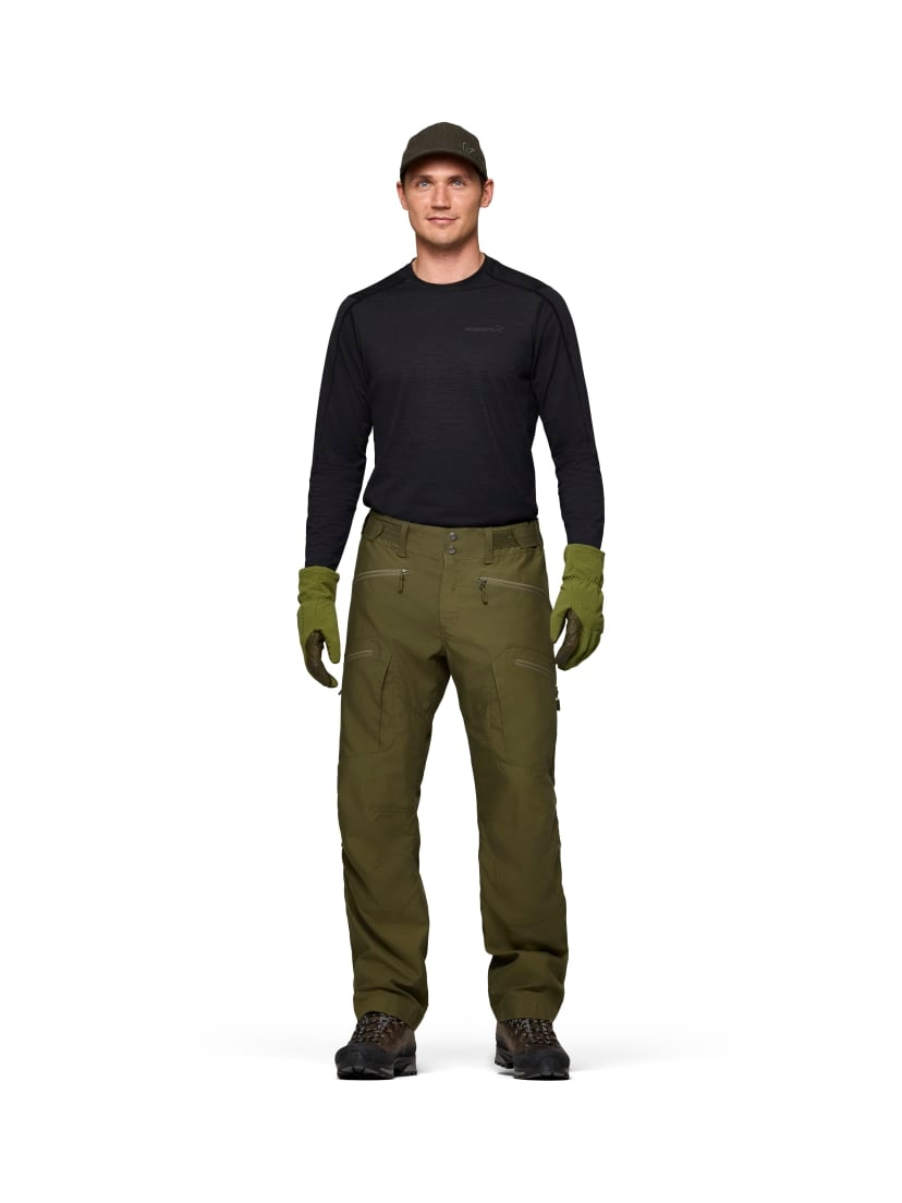 Norrøna Finnskogen Hybrid Pants (M) Olive Night