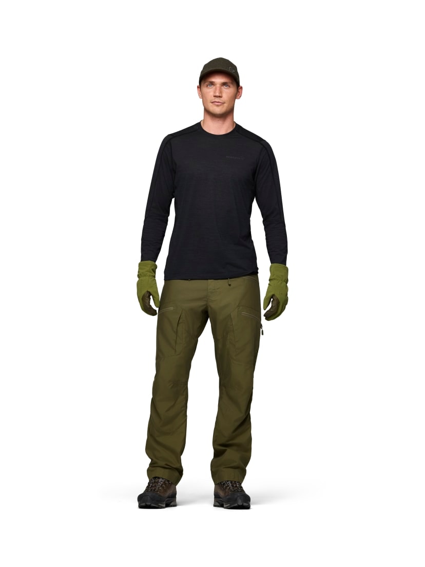Norrøna Finnskogen Hybrid Pants (M) Olive Night