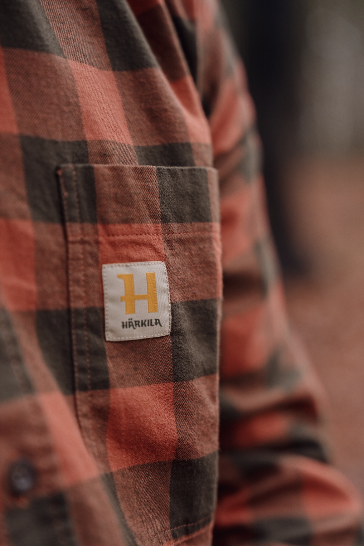 Härkila Scandinavian L/S Shirt Autumn Orange Check