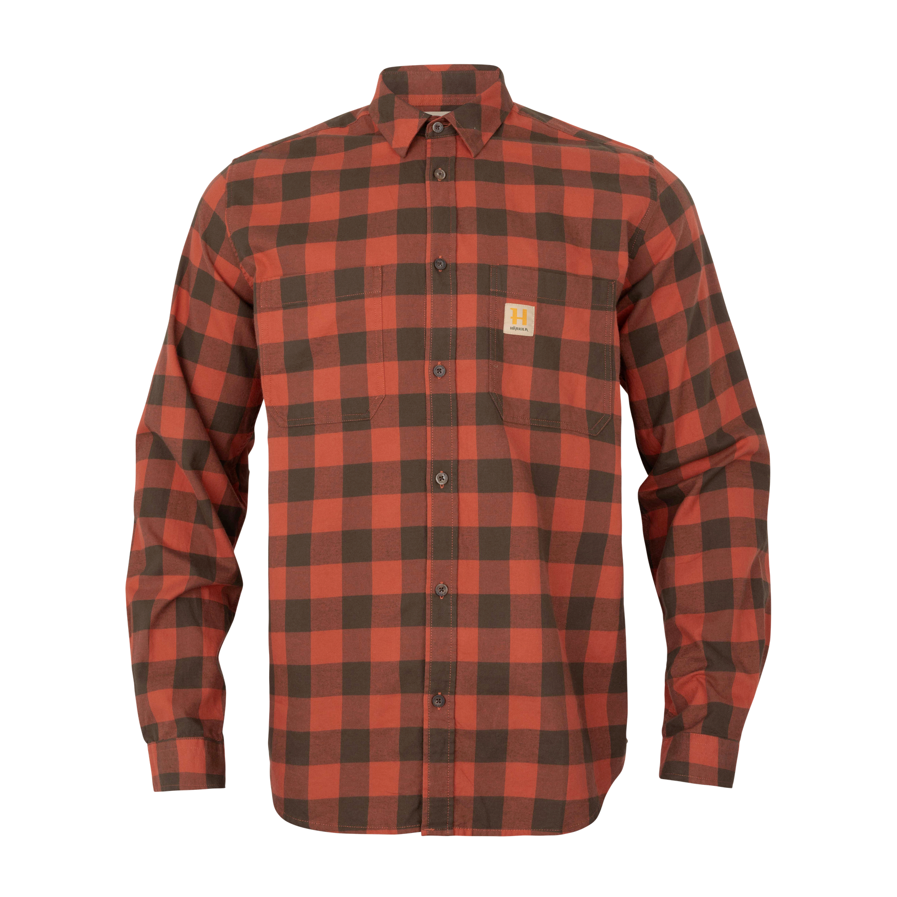 Härkila Scandinavian L/S Shirt Autumn Orange Check