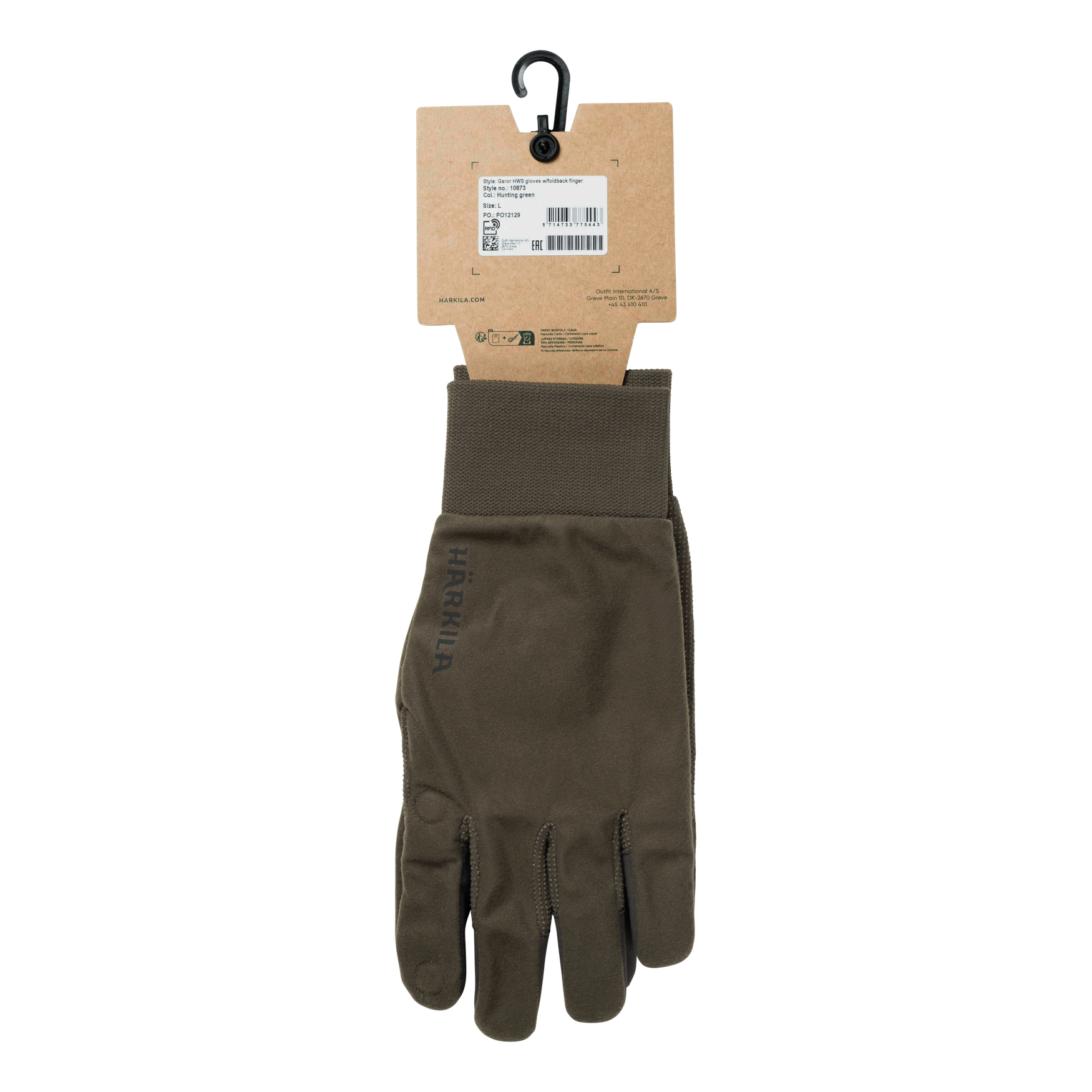 Härkila Garor HWS hansker med foldbar finger Hunting Green