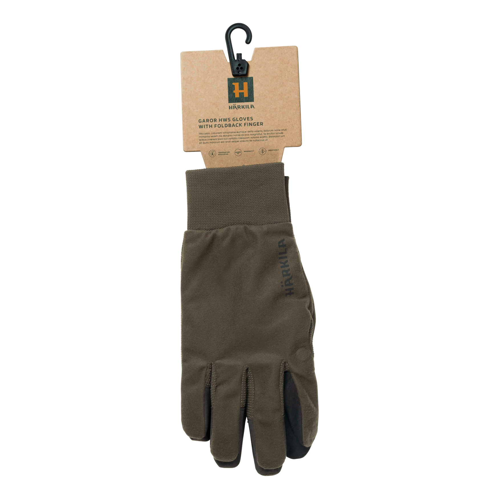 Härkila Garor HWS hansker med foldbar finger Hunting Green
