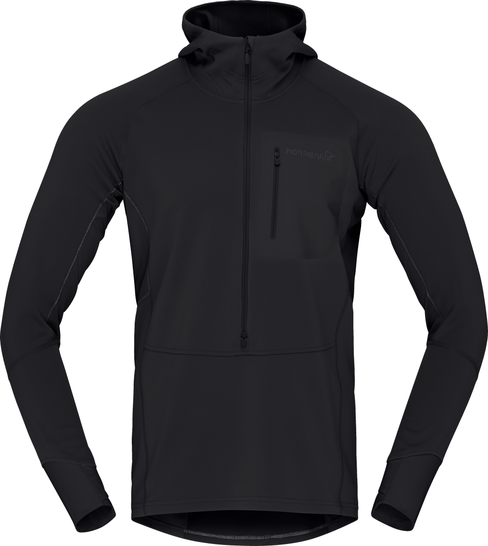 Norrøna Senja Warm 1 Hood (M) Caviar Black