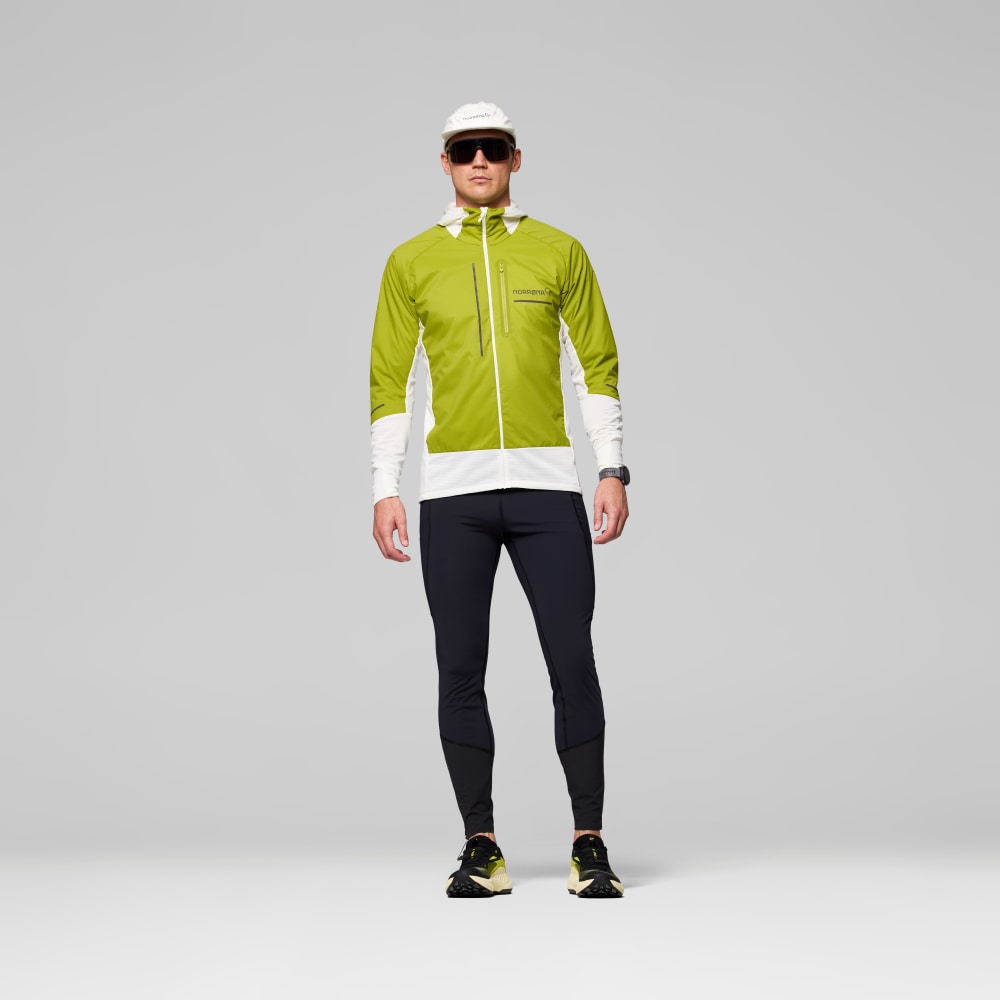Norrøna Senja Alpha90 Hood (M) Golden Lime/Snow White Utgått