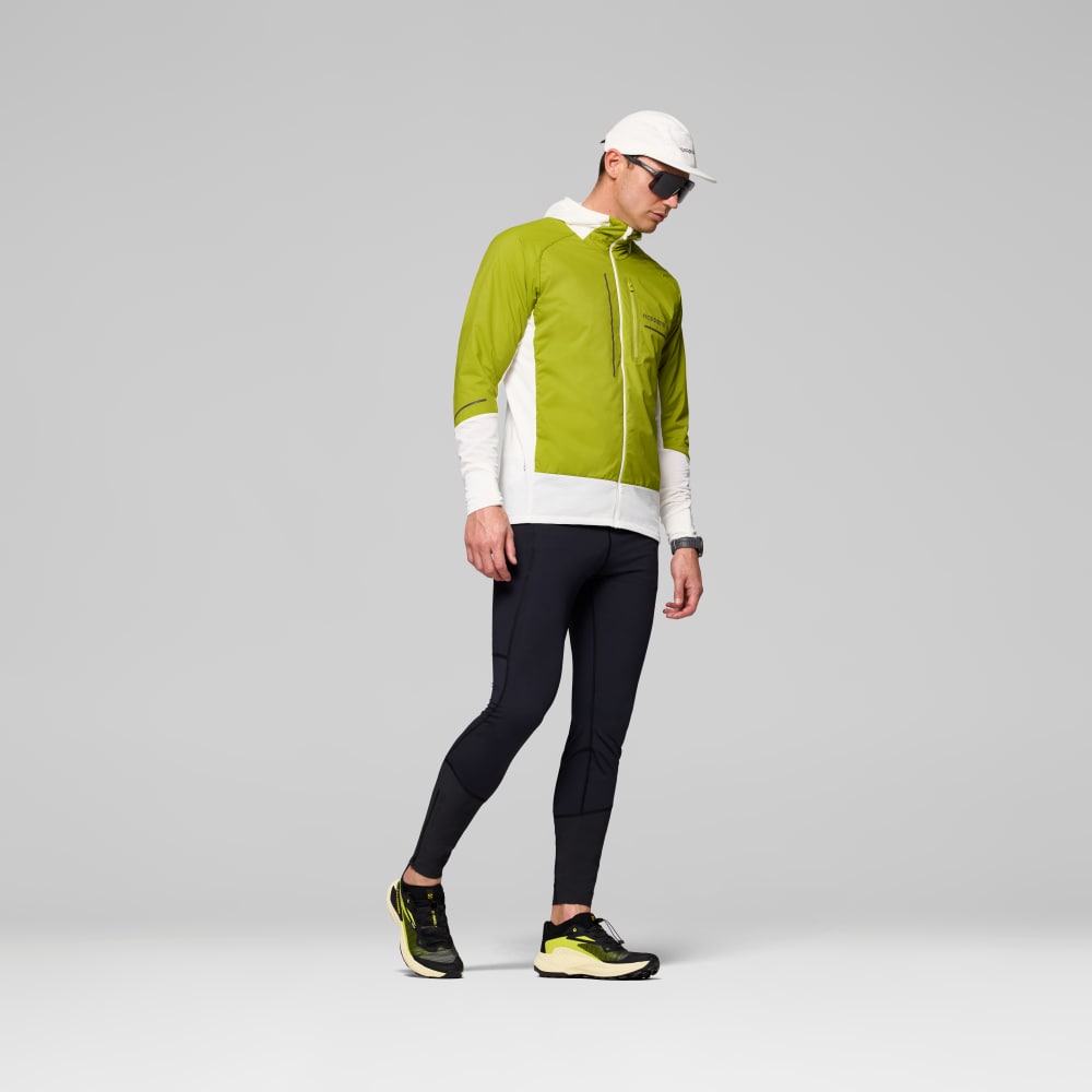 Norrøna Senja Alpha90 Hood (M) Golden Lime/Snow White Utgått